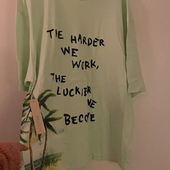 Reason Men Shirt Graphic Tee with Motivational Quote - Picture 5 of 7